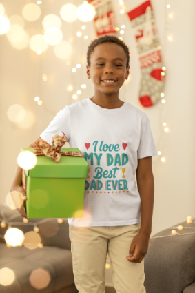 Dad & Me Christmas Tree Love T-Shirt - Show Your Son How Much You Care!