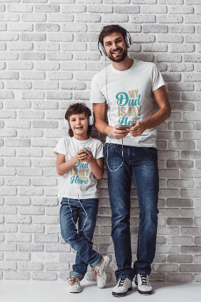 Exclusive Dad Is My Hero T-Shirt Collection: High-Quality Fabrics for Your Little Hero's Comfort!