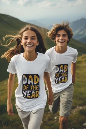 Dad of the Year T-Shirt - Celebrate Fatherhood in Style and Comfort