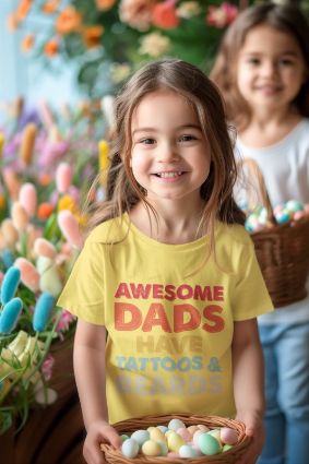 Awesome Dads Have Tattoos and Beards T-shirt