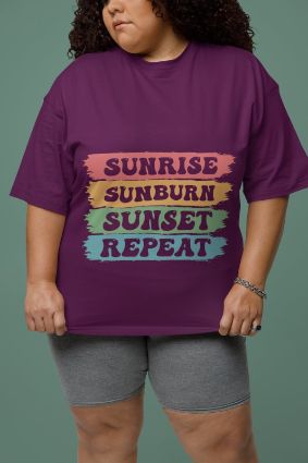 Sunrise Sunburn Sunset Repeat: The Ultimate Comfort T-Shirt in Every Color Option!