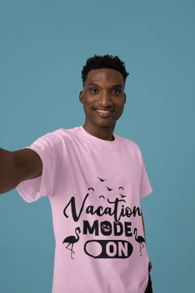 Vacation Mode On: Upgrade Your Style with Our Fun and Stylish T-Shirt Collection - Choose from a Variety of Materials and Colors!