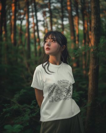 "Waves of Happiness" Women's T-Shirt - Embrace Nature in Style