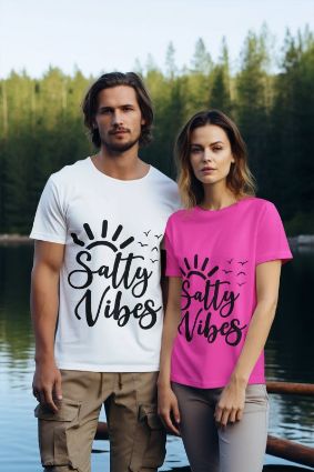 Salty Vibes Unisex T-Shirt: Feel the Coastal Magic in Every Material and Color!