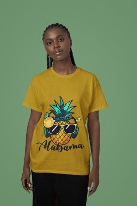 Sunny Alabama Pineapple T-Shirt - Choose Your Color & Material Now!