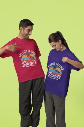 Forever Chasing Sunsets: Feel the Radiance in Our Vibrant T-Shirt Collection!