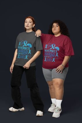 14 November World Diabetes Day T-Shirt - Choose Your Color and Material for a Cause!