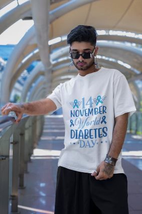 14 November World Diabetes Day - Diabetes Awareness T-Shirt: Choose Your Color & Material!