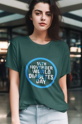 14th November World Diabetes Day T-Shirt Collection: Choose Your Color & Material!