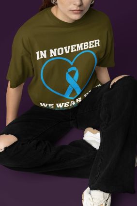 Embrace Uniqueness with Our In November We Wear Blue Diabetes Awareness T-shirt Collection - Choose Your Perfect Style and Color!