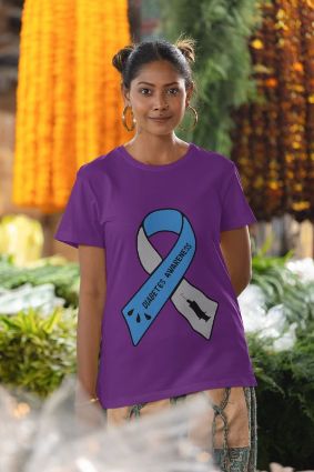 Get Noticed in November: Diabetes Awareness T-Shirt Collection - Choose Your Color & Material Today!