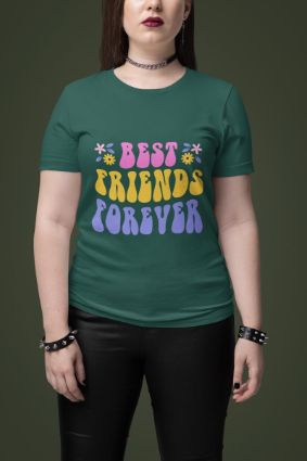 Best Friends Forever T-Shirt: Unite in Style with Our Array of Colors and Luxurious Materials!