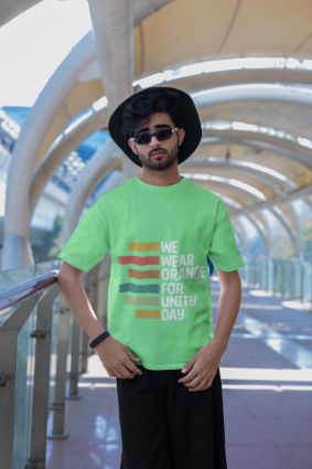 Stand for Unity in Style with Our 'We Wear Orange For Unity Day' T-shirt - Available in Multiple Colors and Luxurious Materials!