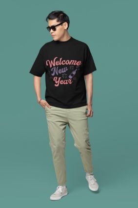 Welcome New Year Men's T-Shirt: Embrace the New Year in Style!