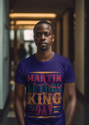 Stand out with our Vibrant 'Martin Luther King Day' T-shirt - Choose Your Color!