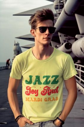 Celebrate in Style: Jazz Joy and Mardi Gras T-Shirt