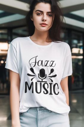 Elevate Your Style with 'Jazz MUSIC' T-shirt - Stand Out in Vibrant Colors!