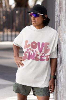 Capture Hearts with Our 'Love is Sweet' T-Shirt - Spread Positivity and Style!