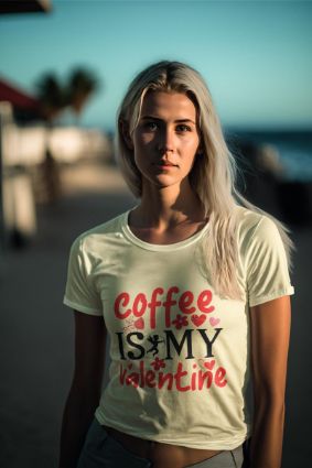 Declare Your Love for Coffee with Our 'Coffee Is My Valentine' T-shirt!